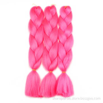 Sharopul brand jumbo braiding hair with crochet braid hair in hair extension for beautiful lady
